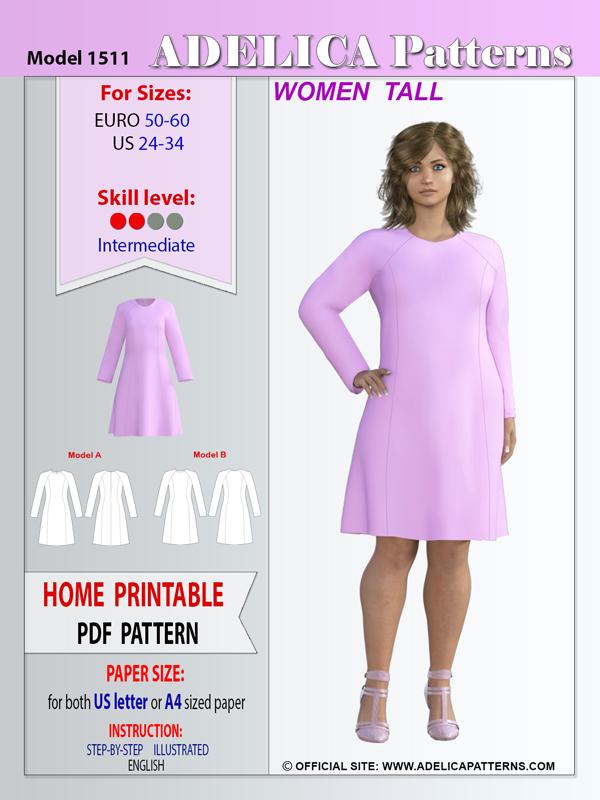 Dress Patterns for Women, Sizes 10-18, Womens Dress Pattern, Patron De  Couture, Schnittmuster, Patron Couture, Sewing Patterns for Women 