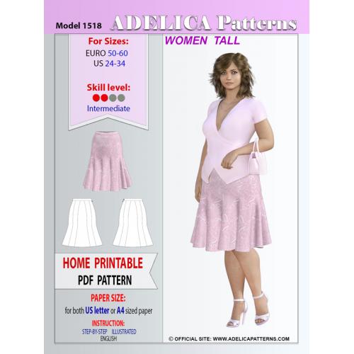 Adelica pattern 1675 Plus size Bathrobe sewing pattern PDF