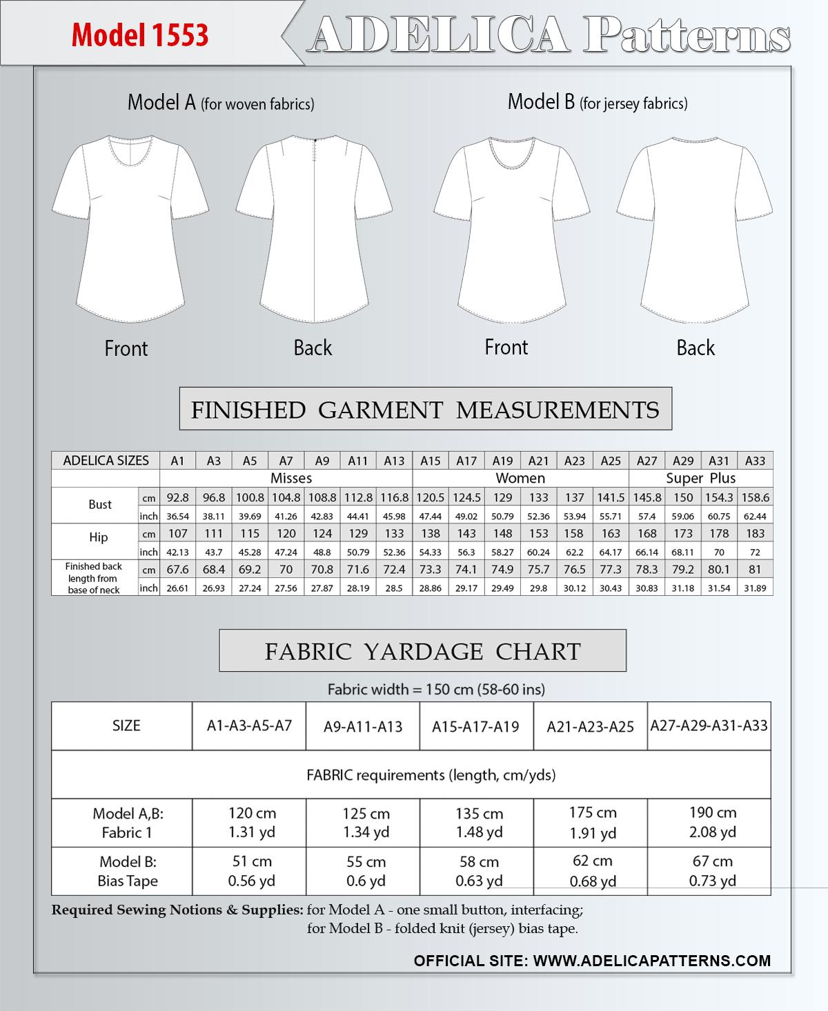 Plus size Sewing pattern tunic PDF