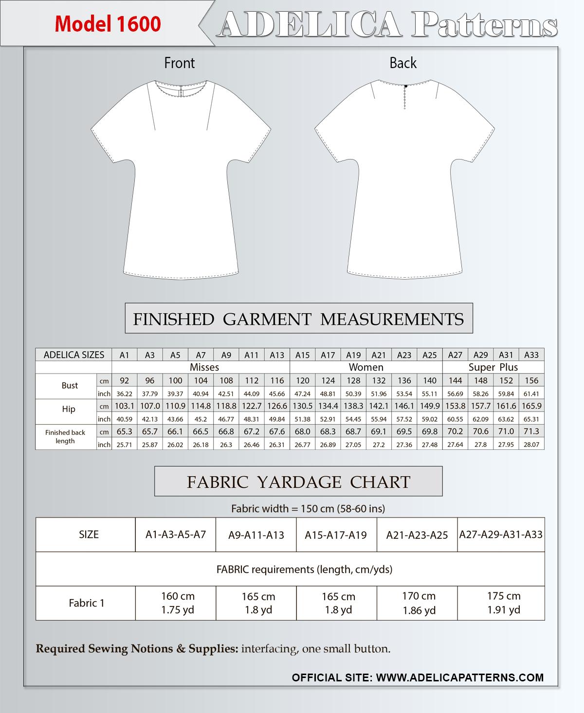 Tunic Sewing Pattern PDF