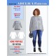 Adelica pattern 1628 Plus size sweatshirt sewing pattern Adelica pattern 1628 Plus size sweatshirt sewing pattern