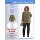 Adelica pattern 1630 Plus size Tunic Sweatshirt Sewing pattern Adelica pattern 1630 Plus size Tunic Sweatshirt Sewing pattern