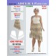 Adelica pattern 1653 Plus size Sewing Pattern Ruffled Asymmetrical skirt Adelica pattern 1653 Plus size Sewing Pattern Ruffled Asymmetrical skirt